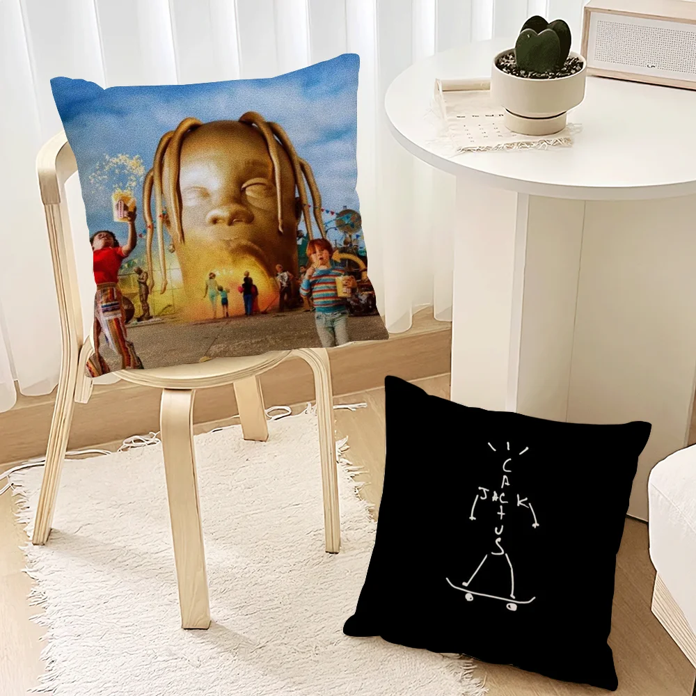 Luxus T-Travis S-Scott Kissenbezug Zimmer Zuhause Sofa Wohnzimmer Büro Café Auto Druck Dekoration Nordic Einfachheit Abdeckung