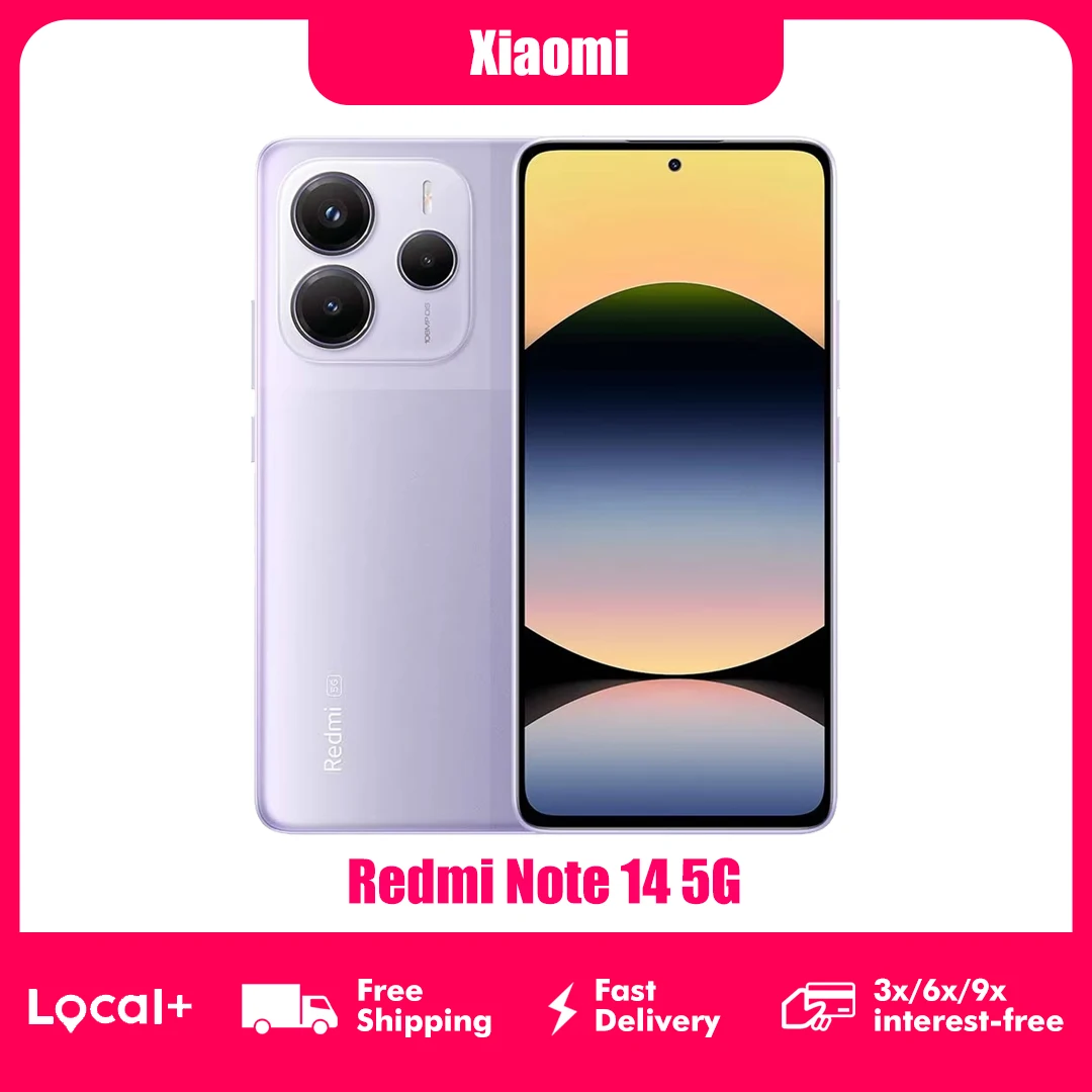 Xiaomi Redmi Note 14 5G 8 GB/256 GB Smartphone MediaTek Dimensity 7025 – Ultra 6,67 Zoll AMOLED-Display 108 MP Dreifachkamera Image