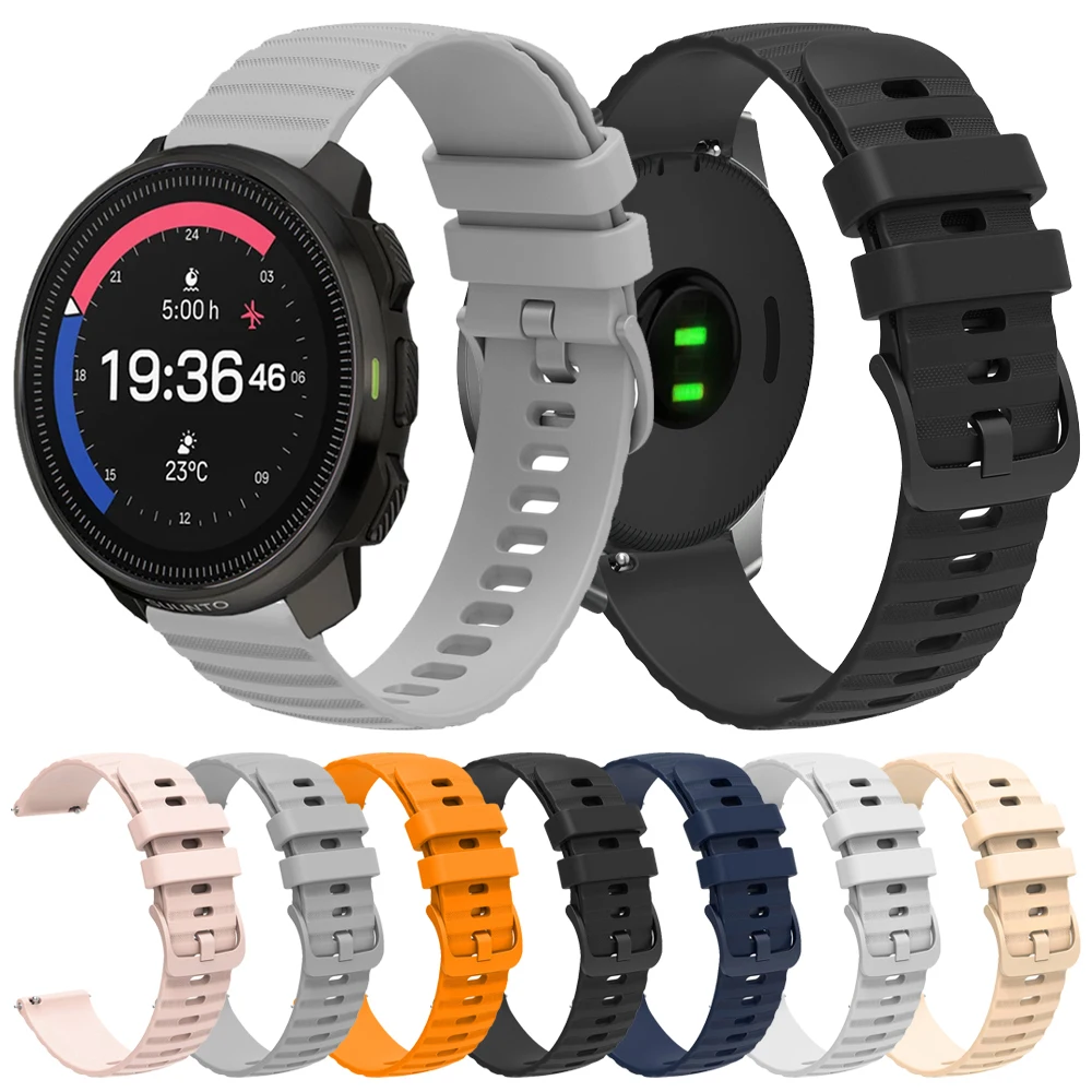 Für SUUNTO OCEAN/RACE S/VERTICAL/5 9 PEAK PRO Silikon-Uhrenarmband für COROS PACE 3 2 APEX 2 Pro Correa Armbänder 20 mm 22 mm Band Image