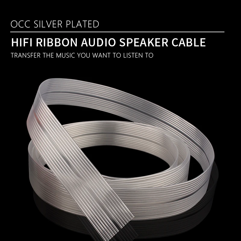 Hifi Band Audio Lautsprecher Kabel Draht OCC Silber Überzogen Hallo-end-Lautsprecher Kabel 10/14 Kerne Audio Linie Hohe Qualität lautsprecher Draht Image