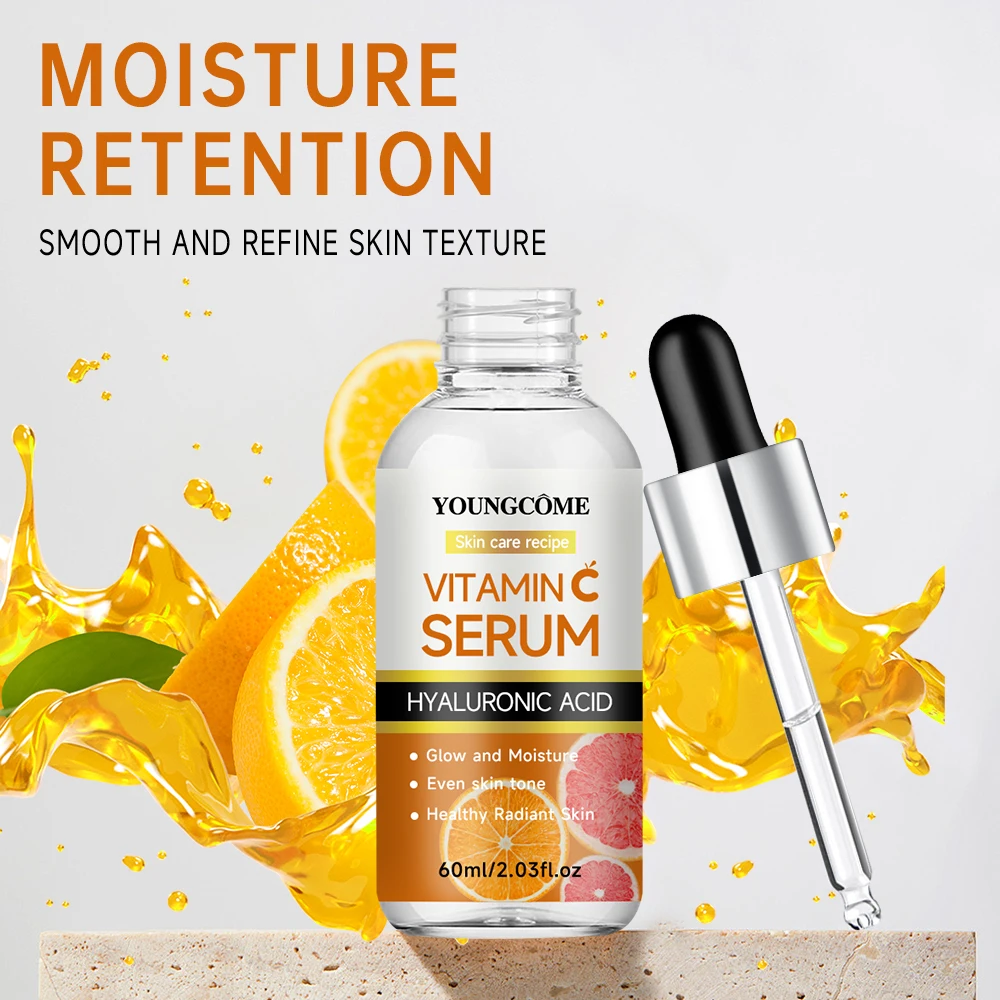 Vitamin C Gesichtsserum Anti Aging Whitening Aufhellung dunkle Flecken Sommersprossen entfernen Hyaluronsäure Vitamin E 40 ml / 60 ml 2025 Image