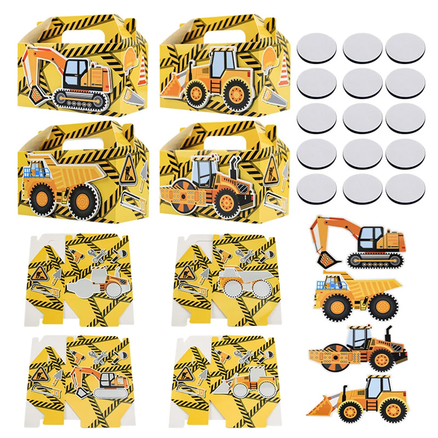 12er-Pack Goodie-Geschenkboxen für Baupartys, Geschenkboxen für Baustaruck-Geschenke Image