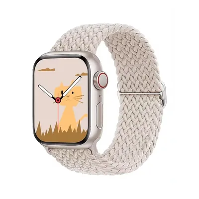 Geflochtene Solo Loop für Apple Watch Ultra Band 40 mm 44 mm 41 mm 38 mm 49 mm 45 mm elastisches Image