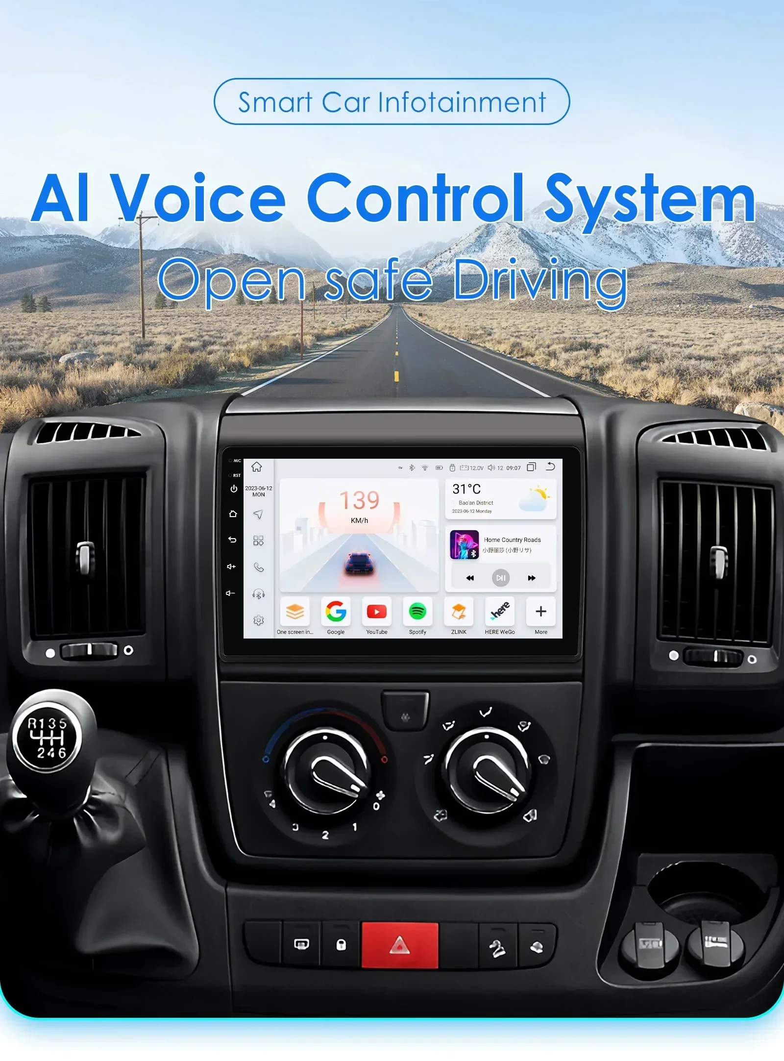 2din android 13 auto multimedia player für fiat ducato 3 für citroen jumper 2 für peugeot boxer 2 navi gps carplay swc 360 kamera Image