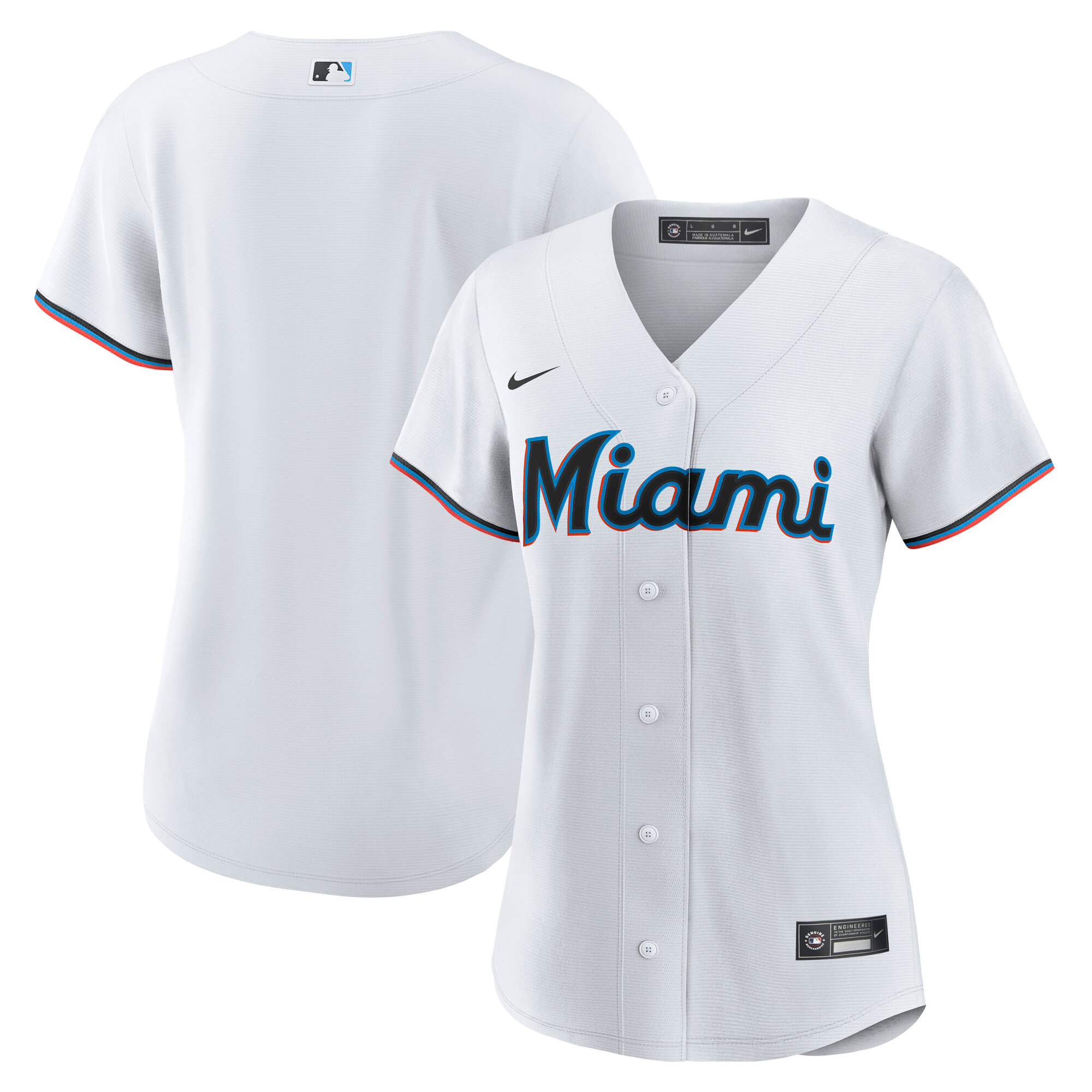 Miami Marlins Nike Replica Home Jersey - Womens Image