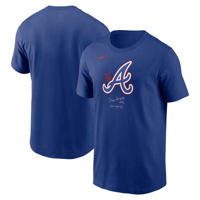 Atlanta Braves Nike City Connect T-Shirt mit großem Logo – Herren Image