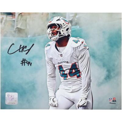 Chop Robinson, Miami Dolphins, signiertes 8" x 10" Eingangsfoto mit Rauch Image