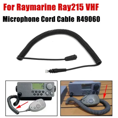 For Raymarine Ray 215 VHF Radio Microphone Cord Cable Replacement Accessories R49060