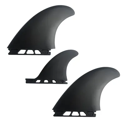 Surfwater Wave Fin Accessory For FCS2 Keel Fins Fiberglass Core Abs Surfboard Fins Set Dual Tabs For