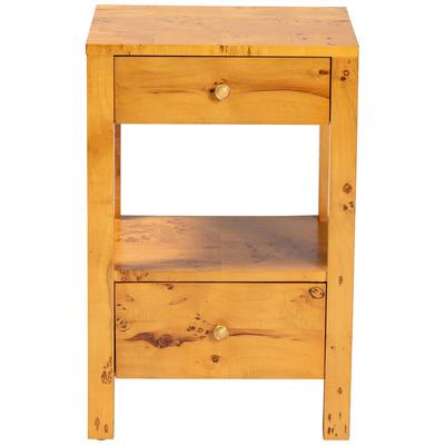 Baxton Studio Azmi Modern & Contemporary Wood 2-Drawer Nightstand