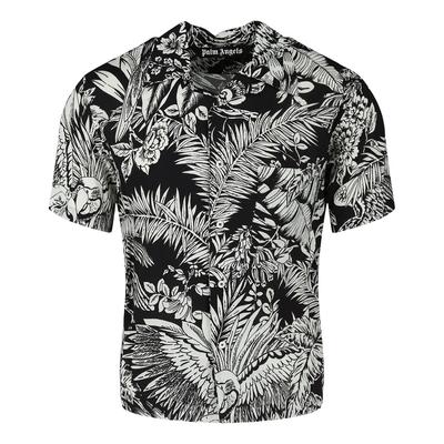 Palm Angels Jungle Parrots Bowling Shirt