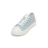Sneaker MARC O'POLO "im klassischen Vulka-Look", Damen, Gr. 41, blau (light denim), Obermaterial: 100% Baumwolle, unifarben, Schuhe
