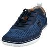 Slip-On Sneaker BUGATTI, Herren, Gr. 40, blau (blau used), Lederimitat, sportlich, Schuhe, Freizeitschuh, Halbschuh, Slipper mit Lochmuster