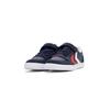 Sneaker HUMMEL "SLIMMER STADIL LEATHER LOW JR", Gr. 28, blau (dunkelblau), Leder, sportlich, Schuhe