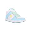 Sneaker DC SHOES "Manteca 4 Mid", Gr. 5,5(36,5), blau, gelb, weiß, 59.27% Leder, 40.73% Synthetikmaterial, Schuhe