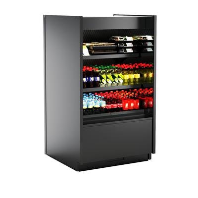 Structural Concepts B35R 35 5/8" Oasis Vertical Open Air Cooler w/ 3 Levels, 110-120v, Black