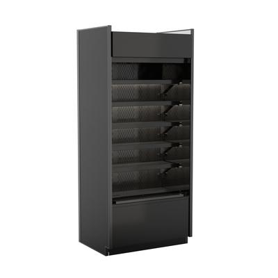 Structural Concepts BN37R 35 5/8" Oasis Vertical Open Air Cooler w/ 5 Levels, 208-240v, Black
