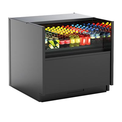Structural Concepts C53R-CH 59 5/8" Oasis Vertical Open Air Cooler w/ 1 Level, 110-120v, Black