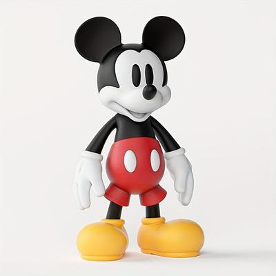 TEMU Mouse Figure With Adjustable , Mixed Color, Pvc Material, Office Desk Decor, Birthday Gift, New Year Gift