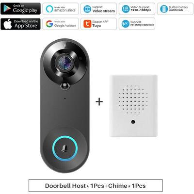Tuya Smart Video Türklingel 1080P WiFi Video Gegensprechanlage Kamera Zwei-Wege-Audio Arbeiten mit Image