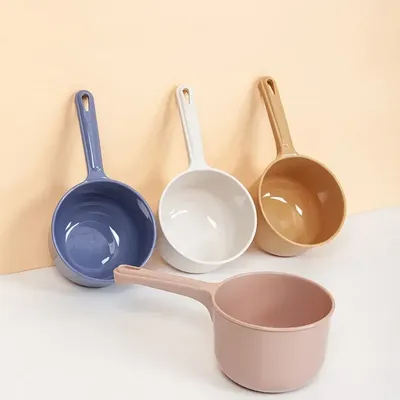 Kitchen Water Scoop Long Handle Thickening Plastic Ladle Fruit Vegetable Washing Scoop Home Kitchen