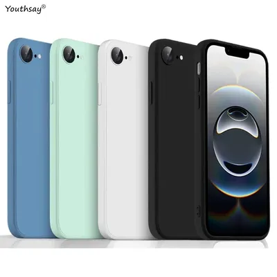 Luxury Case For iPhone 16e Case Cover iPhone 16e SE4 Fundas Coque Soft TPU Original Liquid Silicone Phone Bumper iPhone 16e