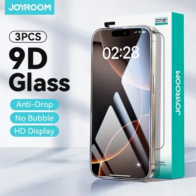 Joyroom 1/2/3pcs HD Glass For iPhone 17 16 15 14 13 12 Pro Max Screen Protector For iPhone 17 16 Pro Max Glass Tempered Glass