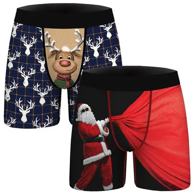 2025 Herren-Badehose, Höschen, Boxershorts, atmungsaktiv, schnell trocknend, Shorts, Höschen, modisch bedruckte Höschen, große Unterwäsche Image