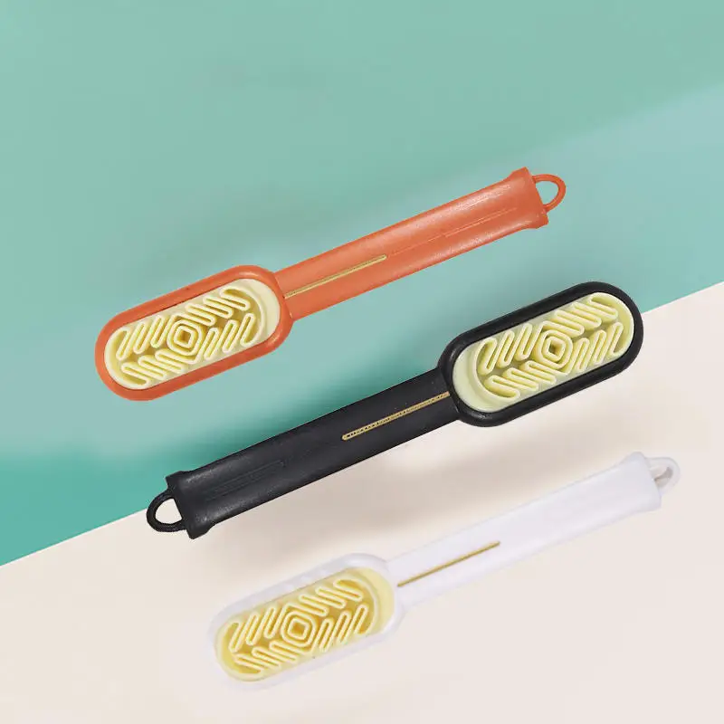 Doppelseitige Schuhbürste mit langem Griff für Wildlederstiefel, Taschen, Wäscher, Reiniger, Fleckenentfernung, Gummibürste, Haushaltsreiniger-Werkzeuge Image