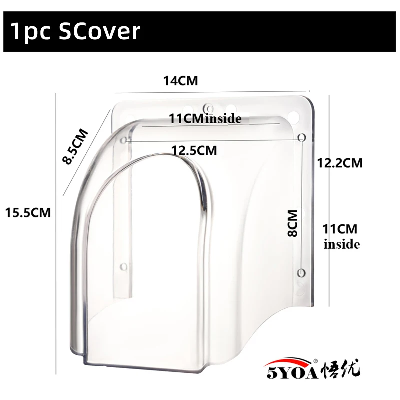 5YOA Regenschutz, wasserdichtes Gehäuse für 86-Tasten-Türklingel, Regenschutz für den Außenbereich, Zugangskontrolle, Tastaturleser, Sonnenschale Image