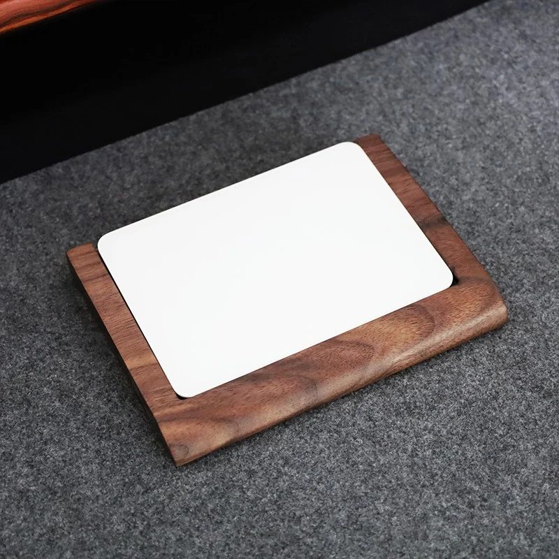 Walnuss-Tablett aus massivem Holz, Handballenauflage, Ständer für Apple Magic Trackpad A1535 A3120 Handgelenkstützpolster Image