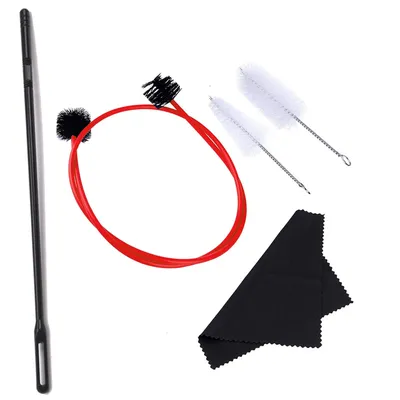 Trumpet Maintenance Cleaning Care Kit Set Including Mouthpiece Brush Valve Brush Flexible Snake