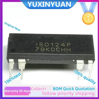 2PCS ISO124 ISO124P DIP8 High Precision Isolator Chip Instrumentation Operational Amplifiers