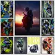 V-Valentino Rossies Moto Racer Poster HD art muro appiccicoso impermeabile casa soggiorno camera da
