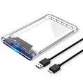 Scatole per disco rigido USB 3.0 3.1 Tipo C a SATA III Custodia per disco rigido HDD da 2,5 pollici SSD Custodia esterna Scatola per disco rigido USB C