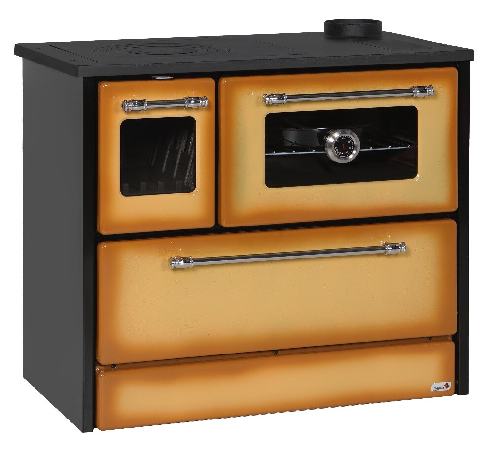 EEK A Küchenofen Holzherd 701-G Omega Cappuccino, rechte Version - 9,18 kW Image