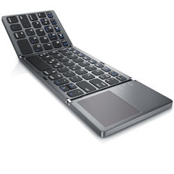 Aplic faltbare Mini Bluetooth Tastatur mit Touchpad - faltbares Keyboard im Super Slim Design Image