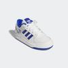 Sneaker ADIDAS ORIGINALS "FORUM LOW CL KIDS", Gr. 35, weiß (core weiß, royal blau, core weiß), Baumwolle, Synthetik, sportlich, Schuhe