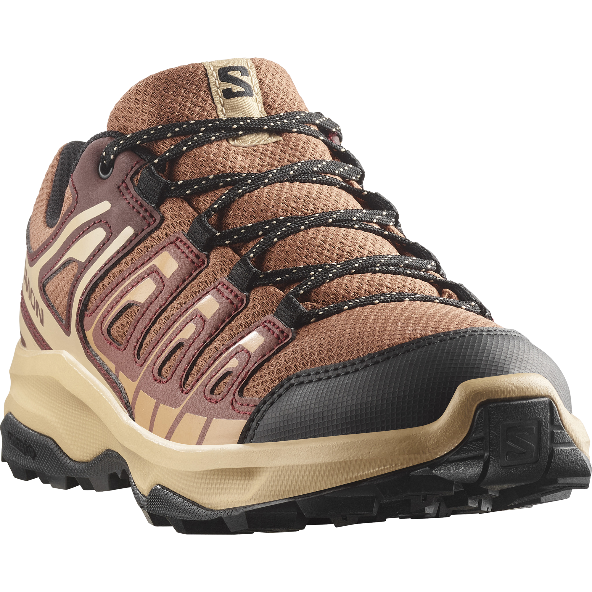 Wanderschuh SALOMON "EXTEGRA W", Damen, Gr. 37, russet, henna, butterum, Synthetik, Textil, Schuhe Wanderschuh, wasserdicht