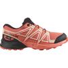 Wanderschuh SALOMON "SPEEDCROSS WP J", Gr. 32, emberglow, tender peach, fusion coral, Textil, Synthetik, sportlich, Schuhe, wasserdicht