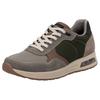 Sneaker RIEKER, Herren, Gr. 41, beige (beige kombiniert), Veloursleder, Lederimitat, Textil, sportlich, Schuhe, Schnürschuh, Halbschuh, Freizeitschuh mit gepolstertem Schaftrand