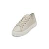Sneaker MARC O'POLO "aus hochwertigem Rindleder", Damen, Gr. 40, grau (gray silk), Obermaterial: 100% Leder, unifarben, Schuhe