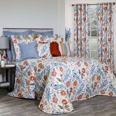 Chambalon Garden Bedspread Blue, King, Blue