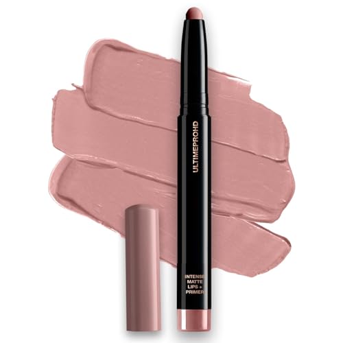Ultim.e Pro HD Intense Matte Lipstick + Primer - Hazel (Brown)| 9HR Long Stay | Flawless HD Matte Finish | Intense Color | Lightweight | Smooth Glide | Primer Infused, 1.4g (Pack Of 1)