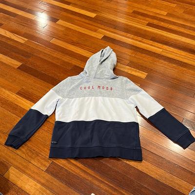 Zara Shirts & Tops | Zara Kids Boys Size 11-12 Hoodie Written On It Cool Mood | Color: Blue/Gray | Size: 12b