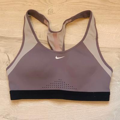 Nike Intimates & Sleepwear | Worn Nike High Impact Sports Bra | Color: Gray/Orange | Size: Xs