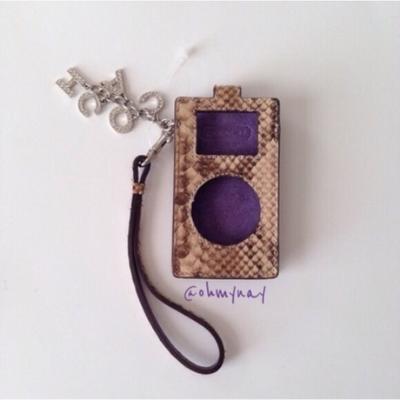 Coach Accessories | Vintage Coach Python Ipod Mini Case | Color: Purple/Black | Size: Os