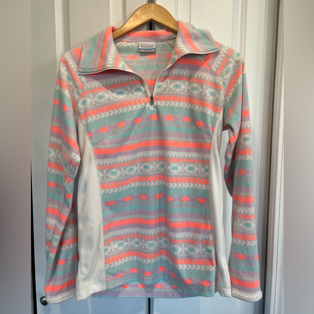 Columbia Sweaters | Women’s Columbia Fleece Zip-Up | Color: Blue/Purple | Size: M