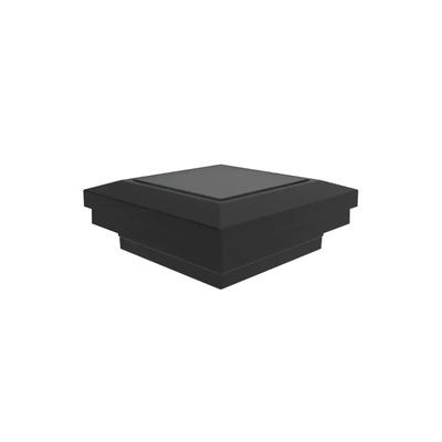 RDI Avalon 2.5 Inch Lighted Post Caps Solar Down Light - Satin Black