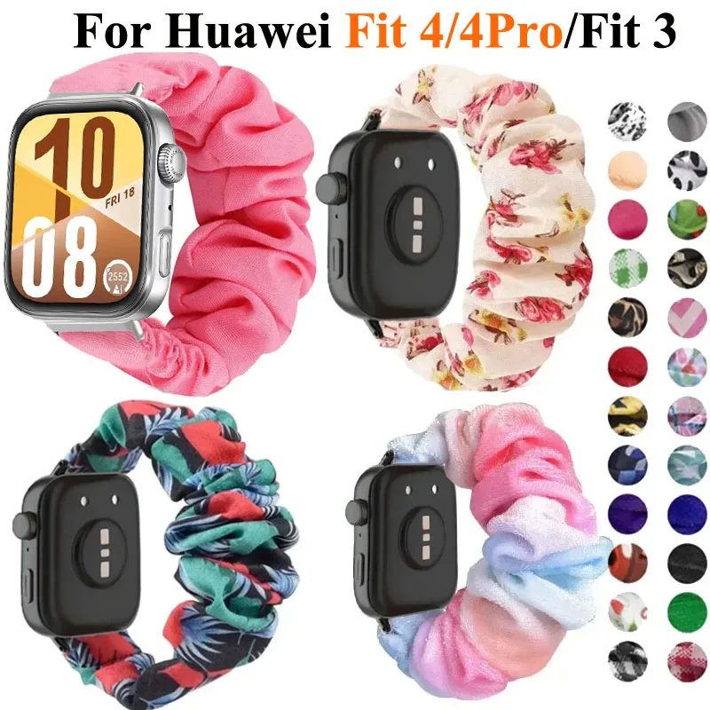 Damen-Ersatzarmband für Huawei Watch Fit 3, elastisches Stoffarmband für Huawei Watch Fit 4 4 Pro, Armband Correa Band Image